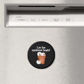 Sneeuwman vakantie waanzin magneet (Insitu (Vaatwasser))