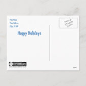 Sneeuwman valt het Kinder Briefkaart aan (Achterkant)