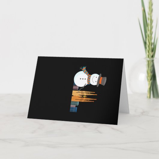 Sneeuwman van Barcelona Kaart (Voorkant)