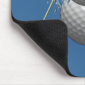 Sneeuwman van golfballen muismat (Hoek)