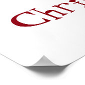 Sneeuwman versiert boom met boswezens poster (Hoek)