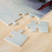 Sneeuwman Vintage Kerstmis  Legpuzzel (Zijkant)