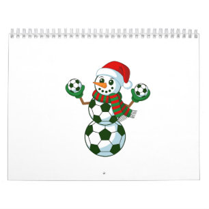 Sneeuwman Voetbal Kerst Sportliefhebbers  Kalender