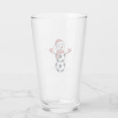 Sneeuwman Voetbal Kerstman Honkbal Sport Glas (Achterkant)