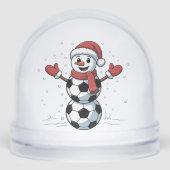 Sneeuwman Voetbal Kerstman Honkbal Sport Sneeuwbol (Voorkant)