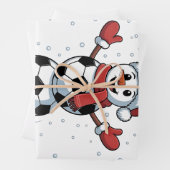 Sneeuwman Voetbal Kerstmis Kerstman Honkbal Sport Inpakpapier Vel (In situ)