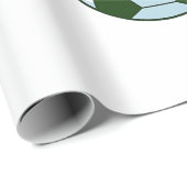 Sneeuwman Voetbal Kerstmis Sportliefhebbers  Cadeaupapier (Rol Hoek)