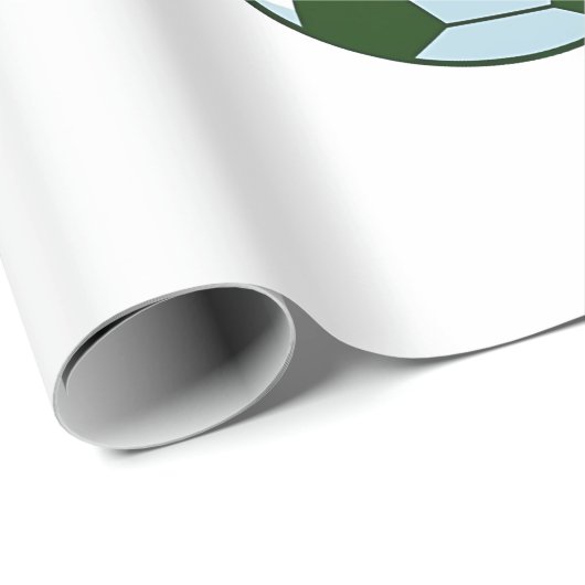 Sneeuwman Voetbal Kerstmis Sportliefhebbers Cadeaupapier (Rol Hoek)