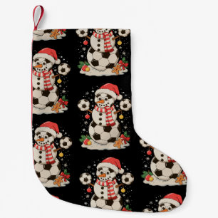 Sneeuwman Voetbal Kerstvakantie Winter Kerstmis Sp Kleine Kerstsok