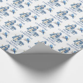 Sneeuwman Vogel Cadeau Kerstmis Cadeaupapier (Hoek)