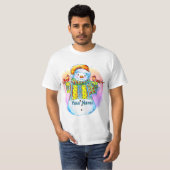 Sneeuwman Vogelman  T-shirt (Voorkant volledig)