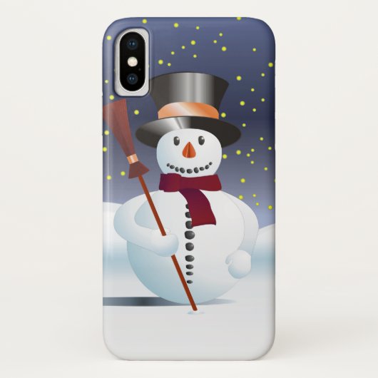 Sneeuwman voor Kerstmis Case-Mate iPhone Case (Achterkant)