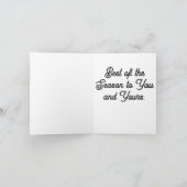 Sneeuwman Vouwkaart Kaart (Binnen)