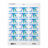 Sneeuwman Vrienden Etiket (Full Sheet)