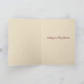 sneeuwman Vrolijk Kerstfeest wintervakantie Feestdagen Kaart (Binnen)