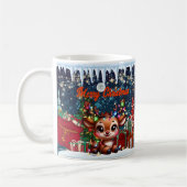 sneeuwman, vrolijk koffiemok (Links)