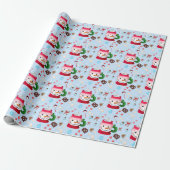 Sneeuwman Warme Chocolade Fun Cadeaupapier (Uitgerold)