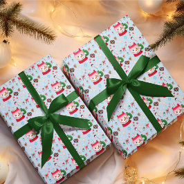Sneeuwman Warme Chocolade Fun Cadeaupapier