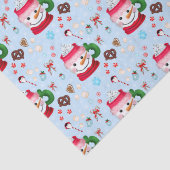 Sneeuwman Warme Chocolade Fun Tissuepapier (Detail)