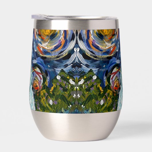 Sneeuwman Wijn Tumbler (Rechts)