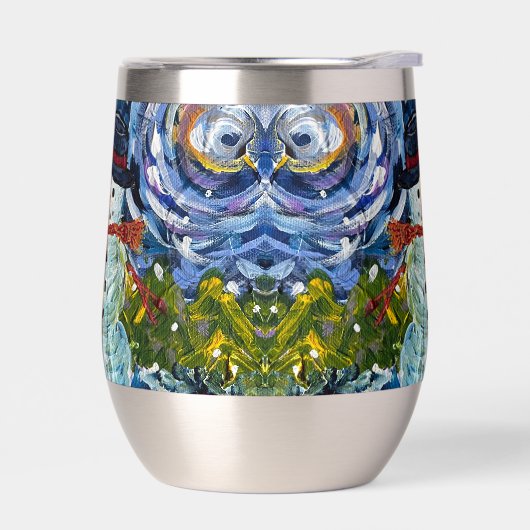 Sneeuwman Wijn Tumbler (Links)