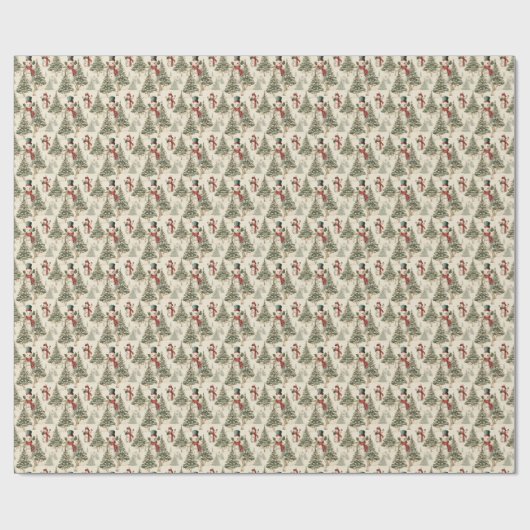 Sneeuwman Winter Dromen Cadeaupapier (Vlak)