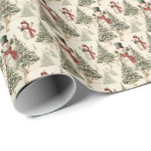 Sneeuwman Winter Dromen Cadeaupapier (Rol Hoek)