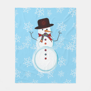 Sneeuwman Winter / Kerstmis Fleece Deken