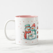 Sneeuwman Winter pastel Kleur Mok (Links)