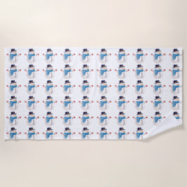 Sneeuwman Winter Strandlaken