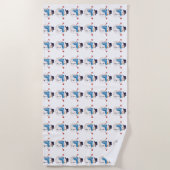 Sneeuwman Winter Strandlaken (Voorkant)