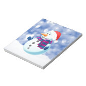 Sneeuwman Winter Vrolijke Kerstsneeuw Notitieblok (Linkerzijde)