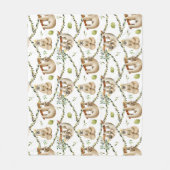 Sneeuwman Winter Wonderland Blanket Fleece Deken (Voorkant)