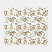 Sneeuwman Winter Wonderland Blanket Fleece Deken (Voorkant (Horizontaal))