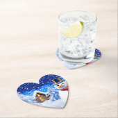 Sneeuwman winter wonderland Kerstmis Kartonnen Onderzetters (Insitu)