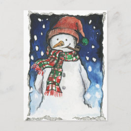 Sneeuwman - Xmas Briefkaart