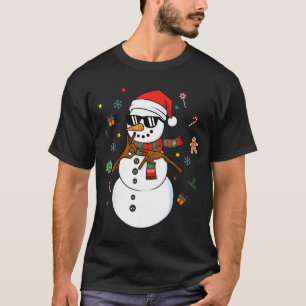 Sneeuwman Zes Zeven Meme Kerst Pyjama's 6 En 7 F T-shirt