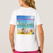Sneeuwman Zonnebaden T-shirt (Achterkant)