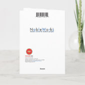 Sneeuwman Zoon Kerstmis Kaart (Achterkant)