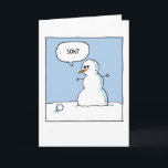 Sneeuwman Zoon Kerstmis Kaart<br><div class="desc">Over dit item * Inside Greeting zegt: Heb een bal deze kerst! Vrolijk kerstfeest - Hoesje zegt: zoon? * Ontvang 1 wenskaart met 5x7 envelop; Een grappig vrolijk kerstcadeau voor het vakantieseizoen * De kerstkaart heeft een glanzende omslagpagina die iets langer is dan de achterkant voor het gemakkelijk openen *...</div>