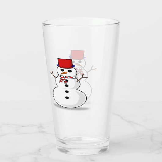 Sneeuwmanglas Tumbler (Achterkant)