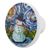 Sneeuwmanknop trekken keramische knop (Rechts)