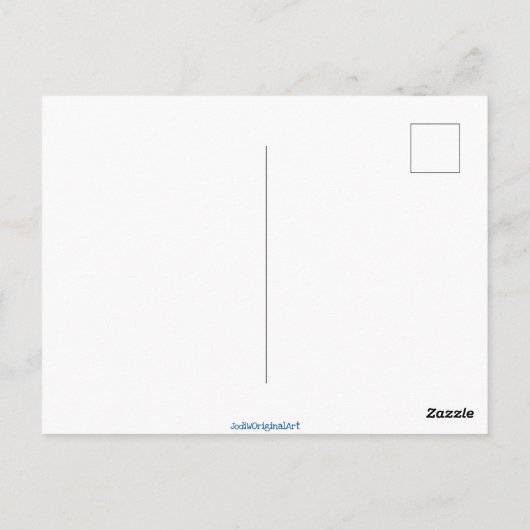 Sneeuwmannen Ansichtkaart blanco achterzijde Briefkaart (Achterkant)