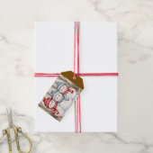 Sneeuwmannen Cadeaulabel (Met Touw)