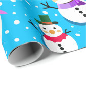 sneeuwmannen cadeaupapier (Rol Hoek)