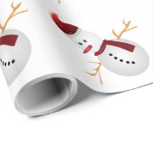 Sneeuwmannen Cadeaupapier (Rol Hoek)