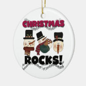 Sneeuwmannen Christmas Rocks Keepsake Ornament (Links)