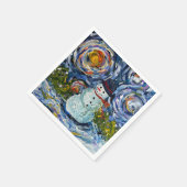 Sneeuwmannen Cocktailservetjes Servet (Hoek)