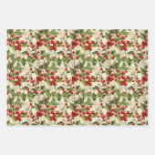  sneeuwmannen en Holly Inpakpapier Vel (Voorkant 2)