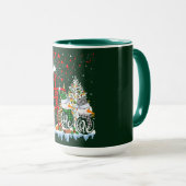 Sneeuwmannen en kerstbomen mok (Voorkant rechts)